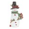 Melrose Glittered Snowman Christmas Figurine with Cardinals - 8.25"